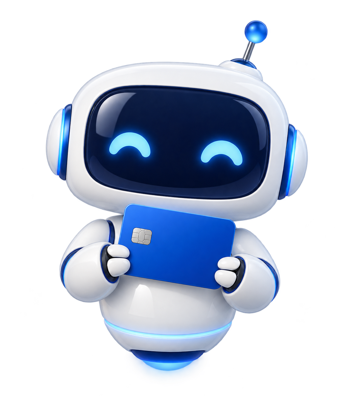 Робот CardBot с синей картой